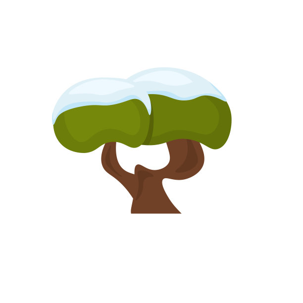 新年，圣诞，冬天树在雪。图片下载