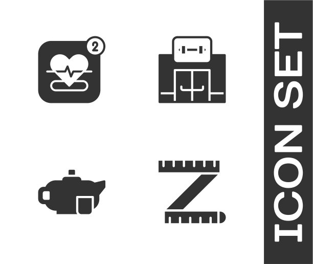 设置卷尺移动与心率茶壶图片下载