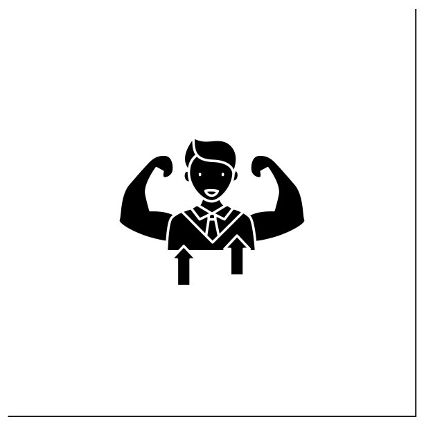 自信字形图标图片下载