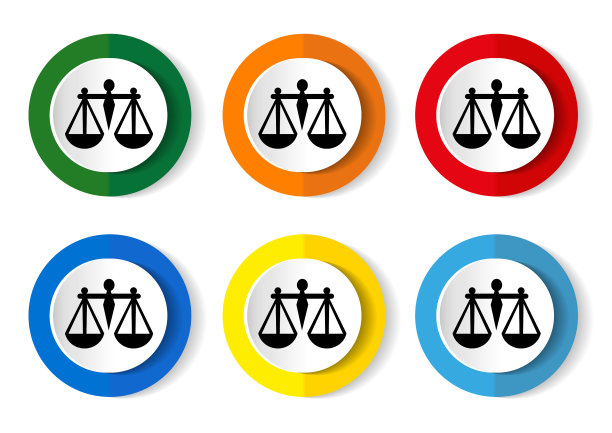 缩放图标设置圆按钮在6种颜色图片下载