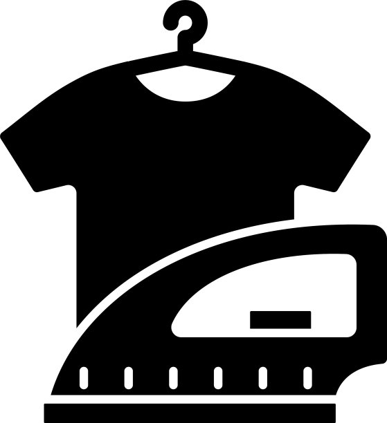 洗衣房黑色字形图标图片下载