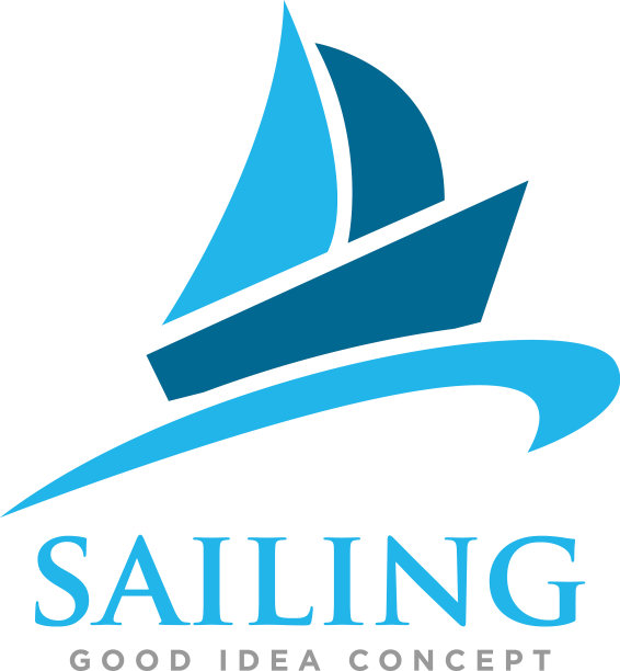 帆船标志图标设计图片下载