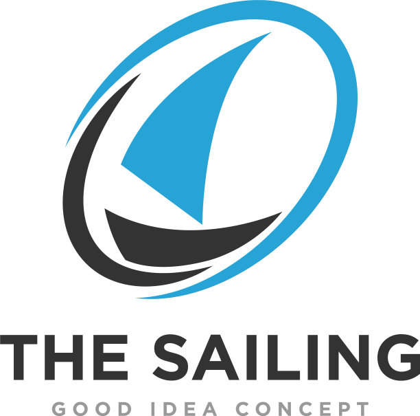帆船标志图标设计图片下载