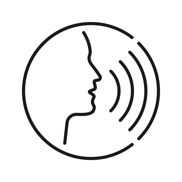 图标。会说话的人的手势，张嘴的人，说话的图标。矢量插图。图片下载