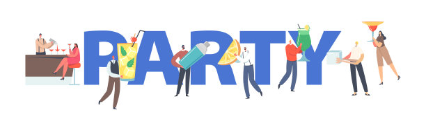 方的概念。人物会议，庆祝生日或公司。年轻男女喝酒碰杯图片下载