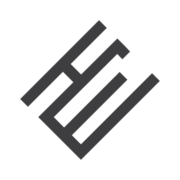 EH或HE首字母标志设计图片下载