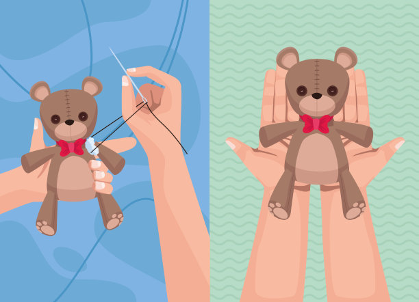 手举熊填充图片下载