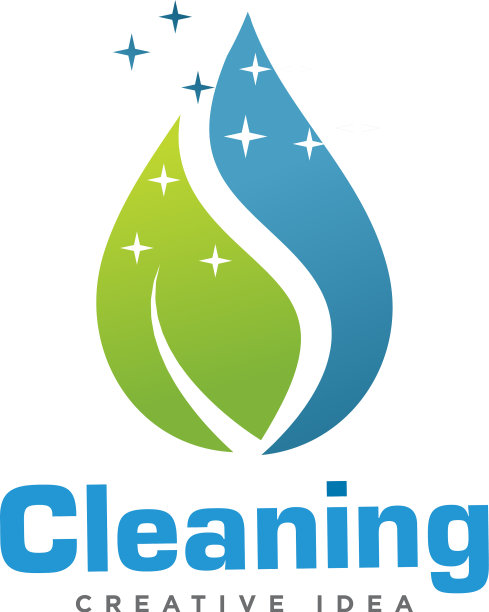 家居清洁服务标志设计图片下载
