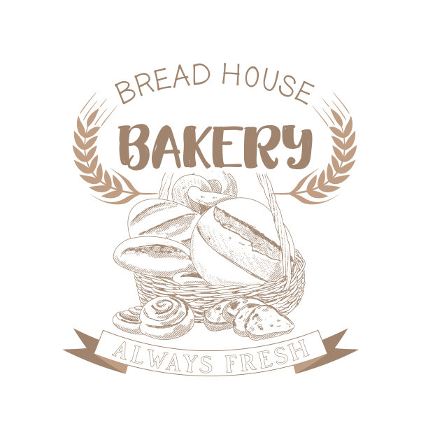 面包房，篮子里的面包图片下载