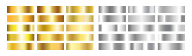 金和银梯度设置金箔黄铜图片下载