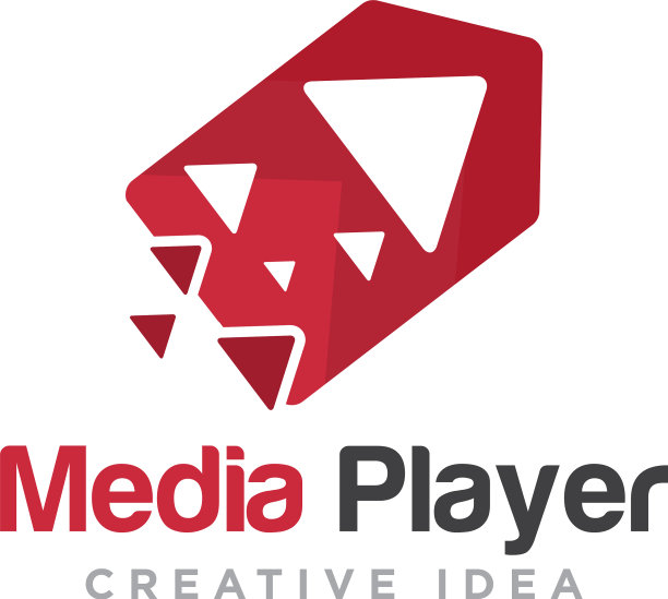 媒体播放器标志图标设计图片下载