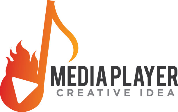 媒体播放器标志图标设计图片下载