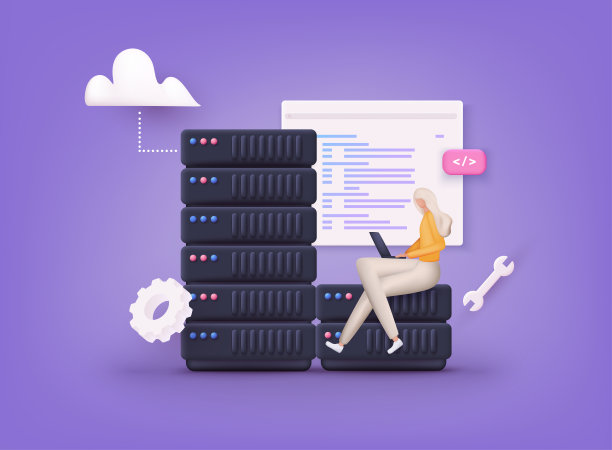 投标数据开发事业，大数据工程师。数据分析，仪表盘和企业财务报告。3 d矢量插图。图片下载