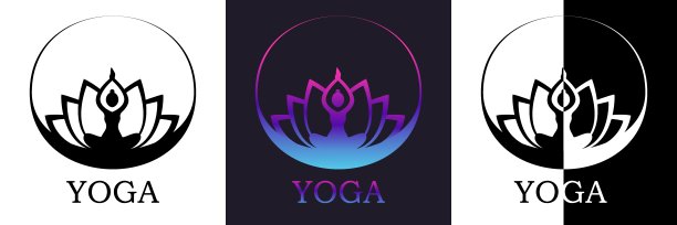 莲花标志瑜伽图片下载