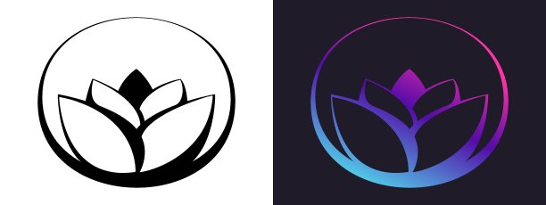 莲花标志图片下载