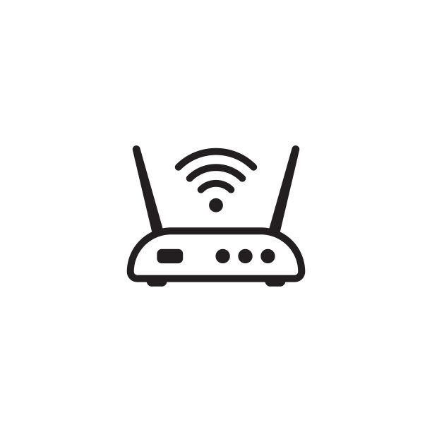 路由器矢量线条图标图片下载