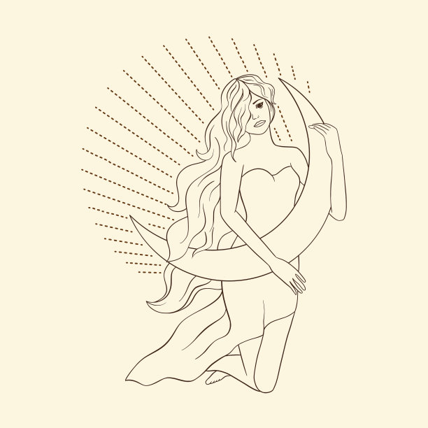 卡片占星女海报图片下载