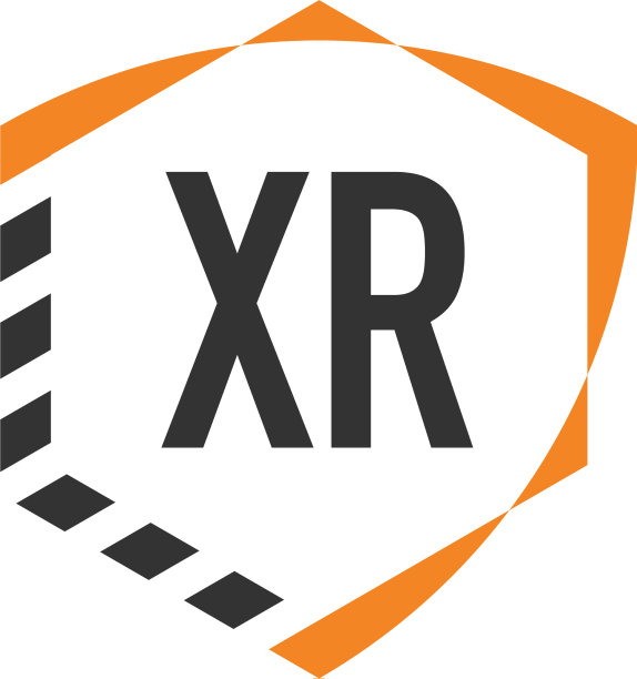 首字母xr盾六角形标志模板图片下载