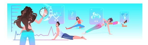 年轻人和女性一起做运动图片下载