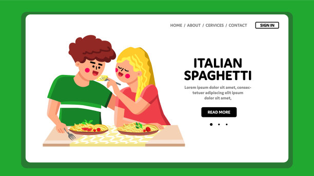 在餐厅吃意大利面条的夫妇图片下载