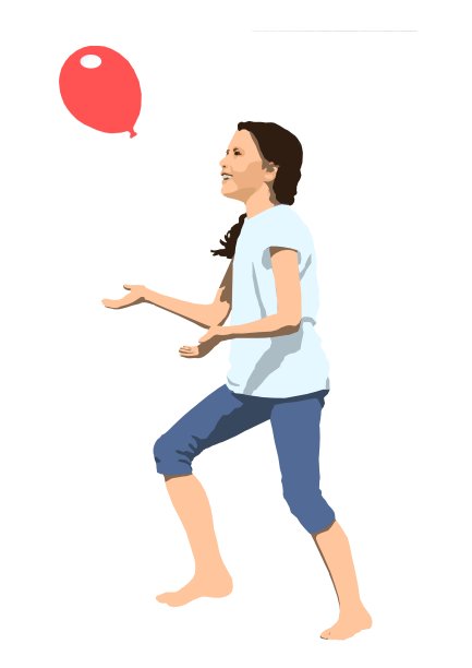 孩子在玩气球图片下载