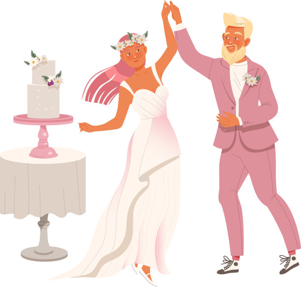 深情的新婚夫妇如同刚刚结婚的男性图片下载