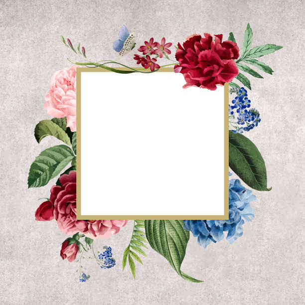 花卉陷害徽章图片下载