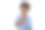 年轻的黑人男子与非洲发式穿蓝色衬衫在孤立的白色背景做快乐的拇指向上的手势与手。图片下载