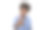 年轻的黑人男子与非洲发式穿蓝色衬衫在孤立的白色背景做快乐的拇指向上的手势与手。图片下载