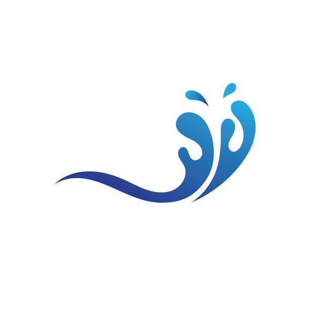 溅水自然标志和象征形象图片下载