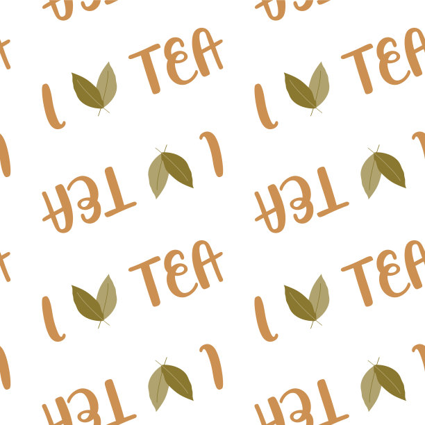 我喜欢茶的图案图片下载