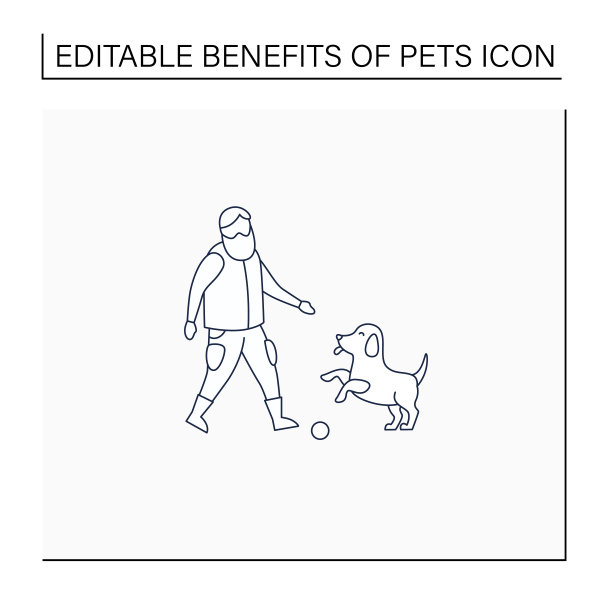 宠物福利线图标图片下载