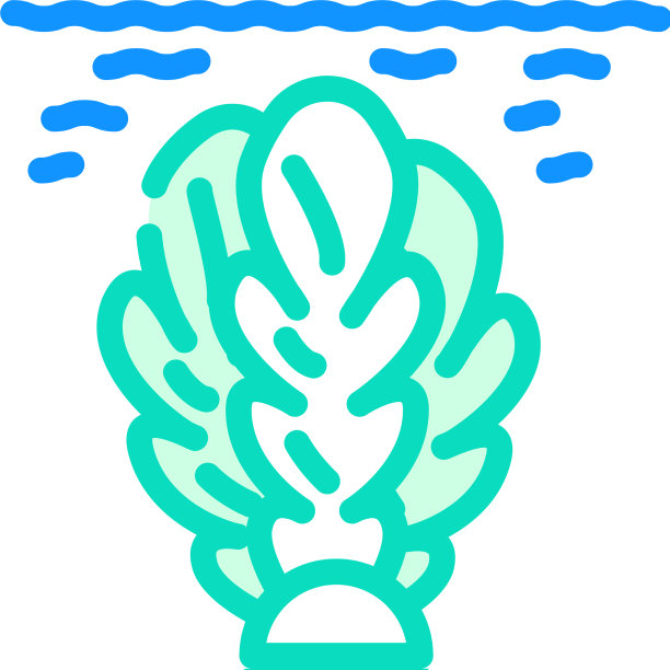 藻类沼气颜色图标图片下载