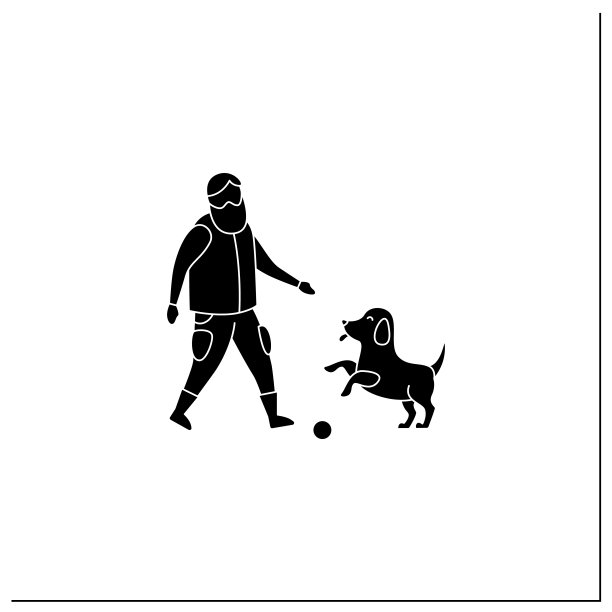 宠物受益字形图标图片下载