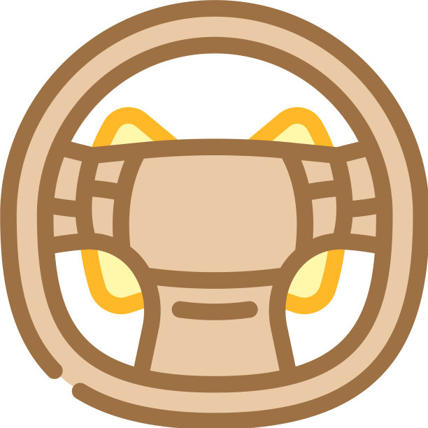 汽车方向盘颜色图标图片下载