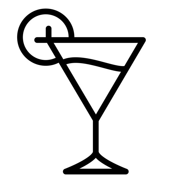 柠檬冷饮鸡尾酒图标图片下载