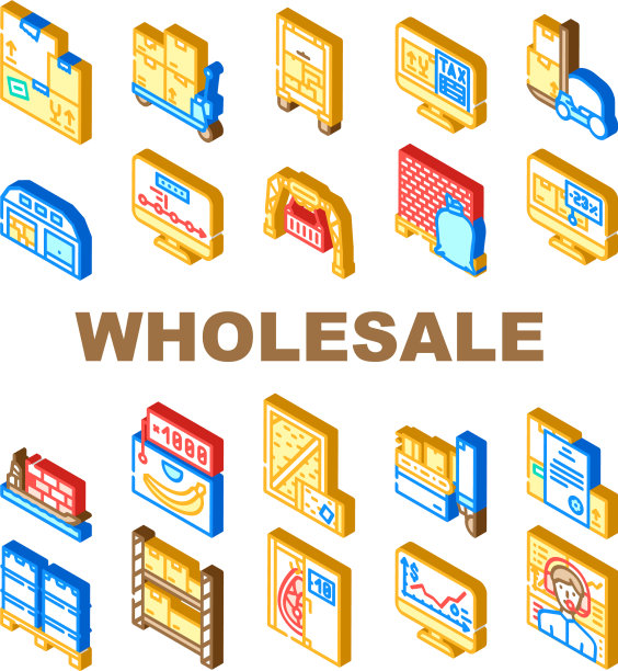 批发服务集合图标集图片下载