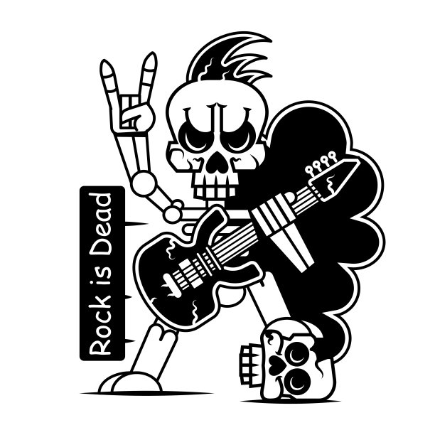 人类骨骼摆孤立在黑色背景矢量图片下载