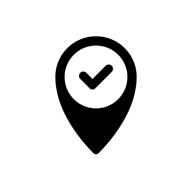 引脚图标检查标记。简单的设计图片下载