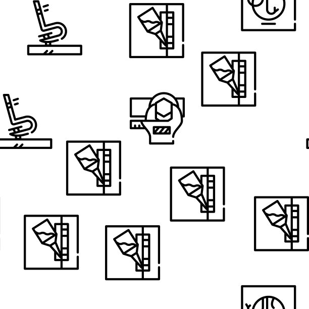 家居维修服务矢量无缝模式图片下载