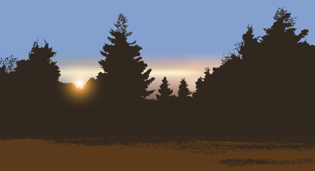 晚上的风景图片下载