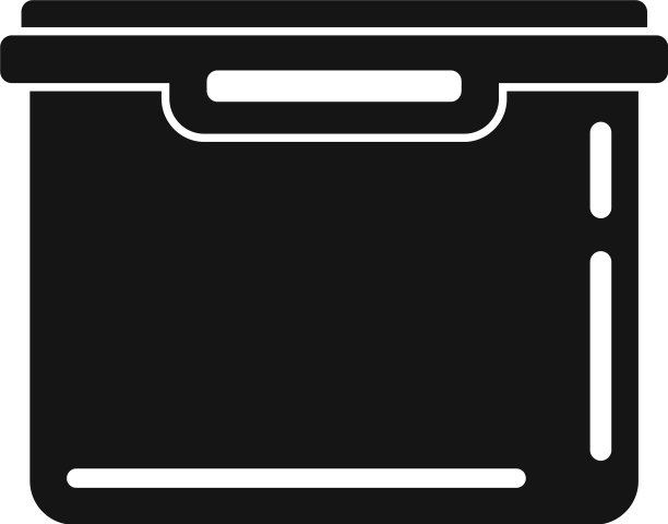 塑料食品储存图标简约风格图片下载