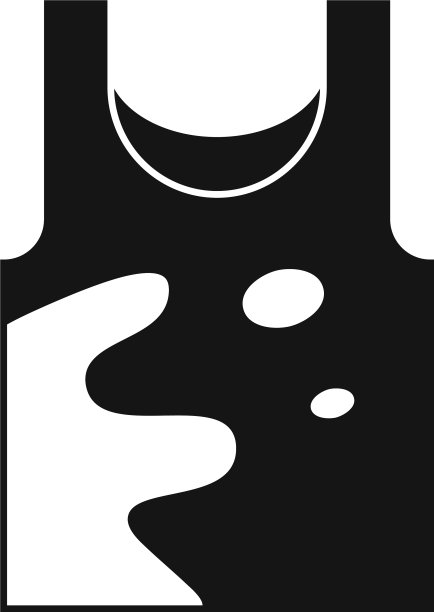 污垢背心图标简单的风格图片下载