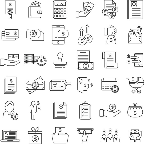 津贴图标设置大纲样式图片下载