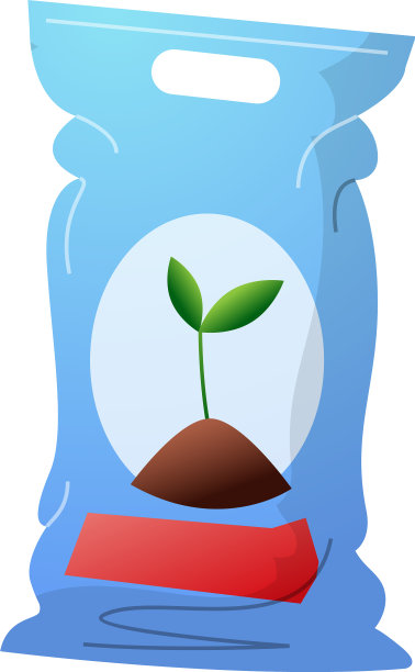 植物土壤袋图标卡通风格图片下载