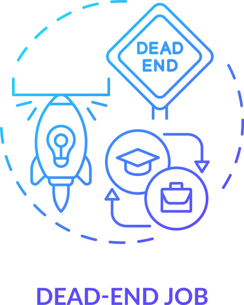 没有出路的工作概念图标图片下载