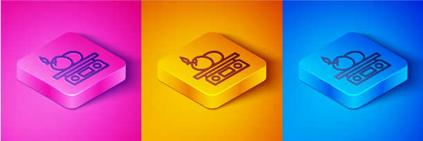 产品图标的等距线电子天平图片下载