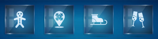 设置节日姜饼人饼干雪花图片下载