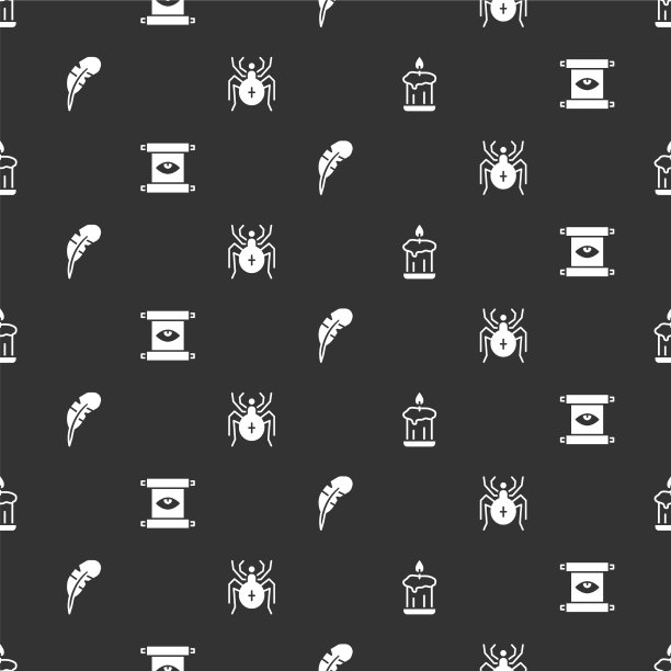 设置燃烧蜡烛古魔法卷轴羽毛图片下载