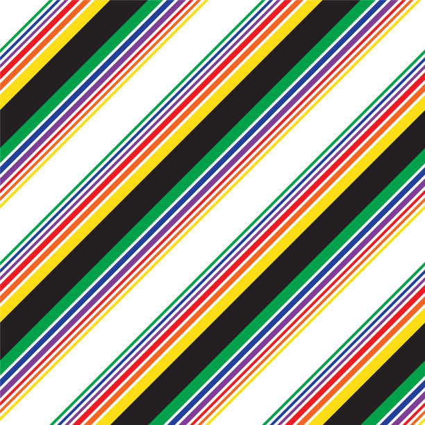 彩虹条纹无缝图案背景中图片下载